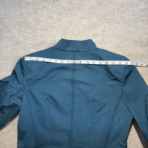Lafayette 148 deep teal two way zip front jacket size 8 lightweight quiet luxury - Picture 8 of 9